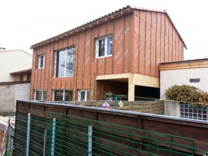 omea maison bois toulouse vue jardin